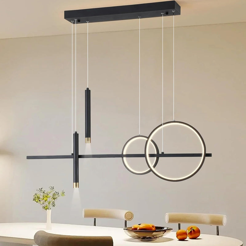 Moderne LED-Pendelleuchte – 100 cm Esstischbeleuchtung | Restaurant- & Wohnzimmerlampe