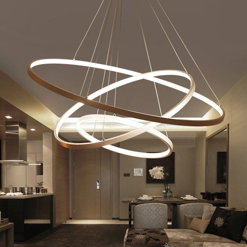 Modern LED Pendant Lamp multiple Rings