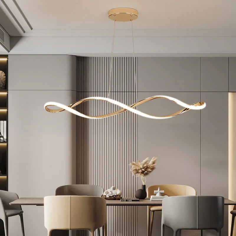 Curled Modern LED Pendant Light