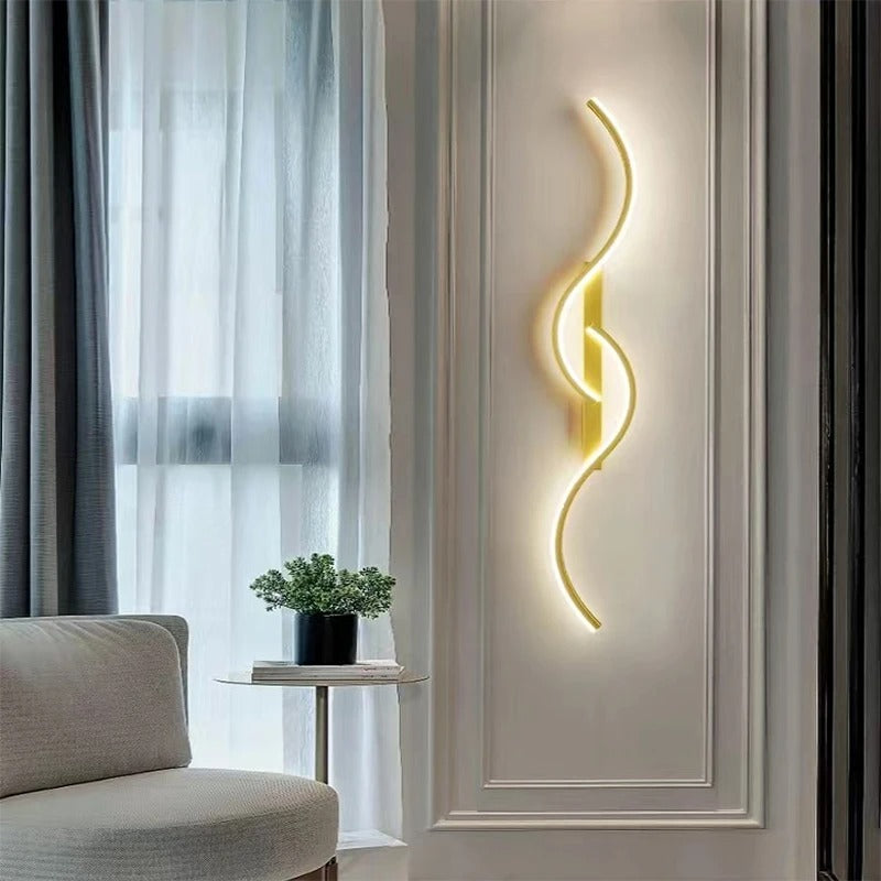 Moderne LED-wandlamp - Minimalistische striplamp