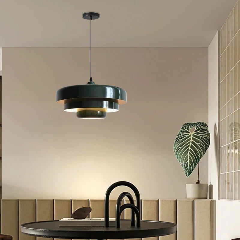 BAUHAUS Modern Glass Pendant Light - Matte Shade Hanging Lamp