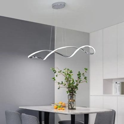 Curled Modern LED Pendant Light