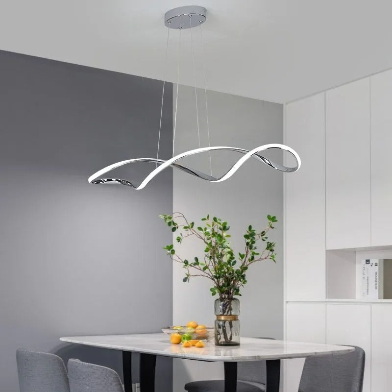 Curled Modern LED Pendant Light