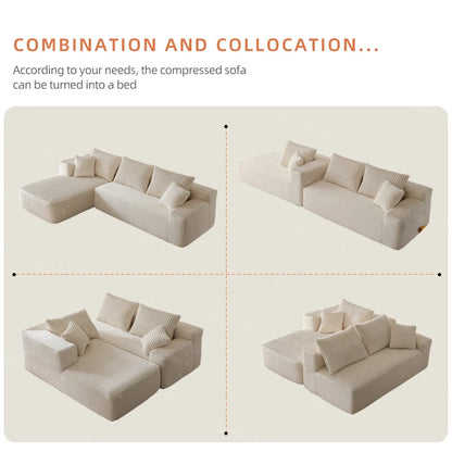 Corduroy Modern Modular Sofa