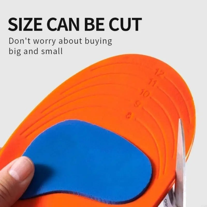 Sport Insoles - Orthopedic Shoe Inserts with Shock Absorption & Breathable Cushioning for Men & Women