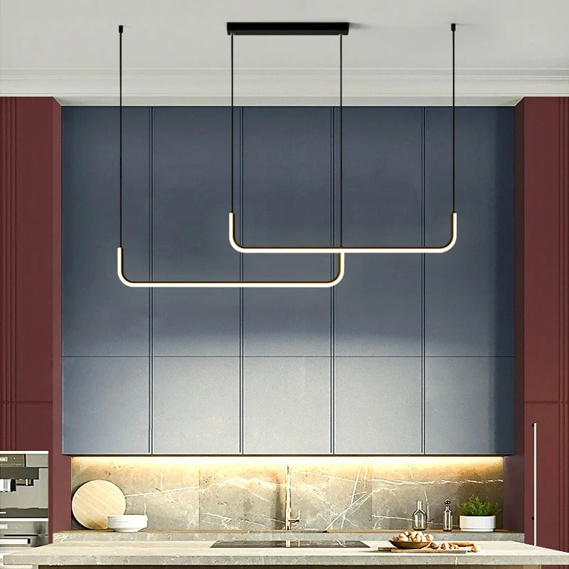 Modern Chandeliers Aluminum Dining Room LED Pendant Lamps