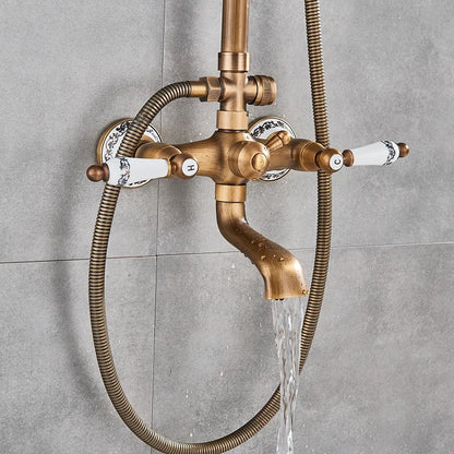 Rain Shower Brass Shower Faucet – Thermostatic Adjustable