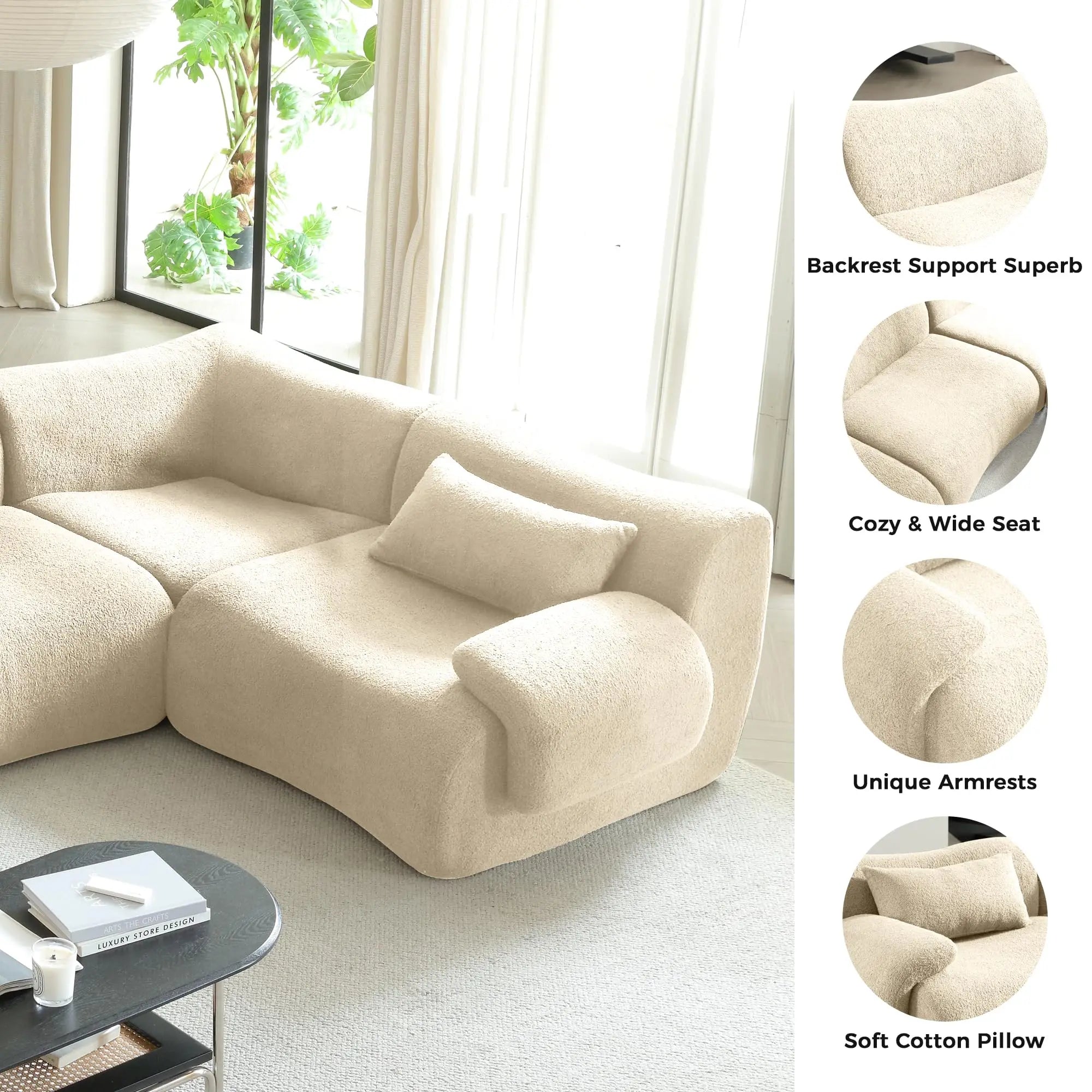 Wagner 2-Zits Fluwelen Design Bankstel Stof – Mustafa