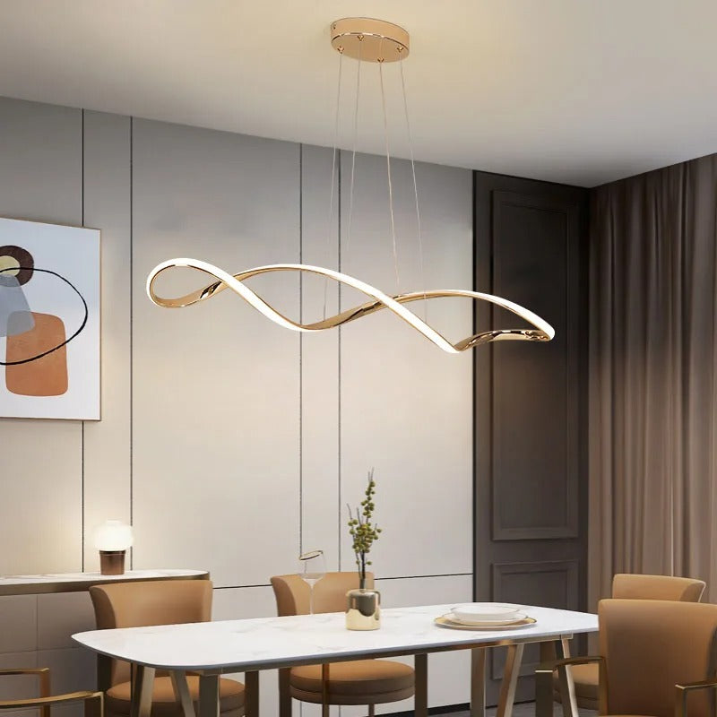 Curled Modern LED Pendant Light
