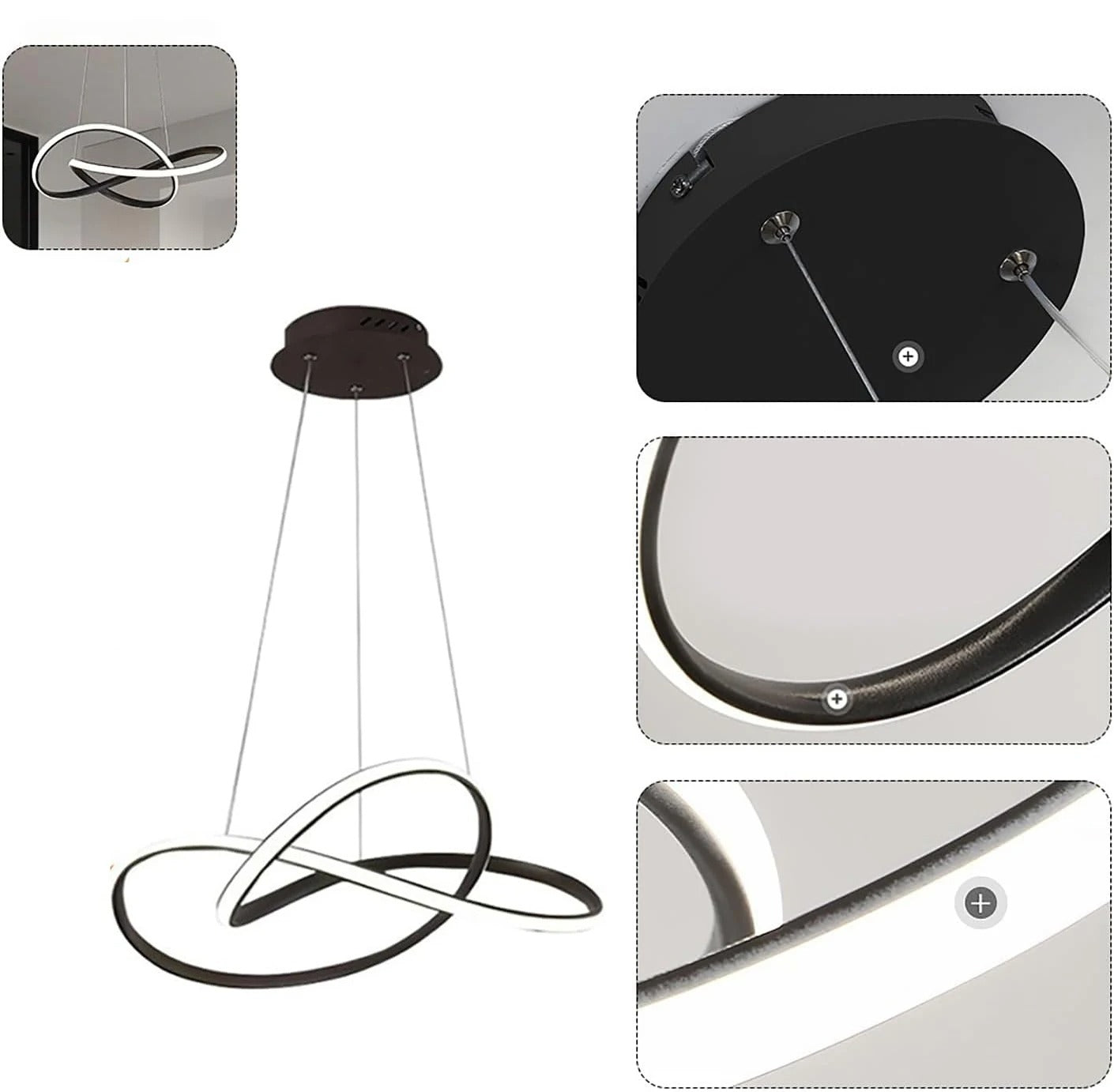 Moderne Scandinavische hanglamp – Klaverontwerp