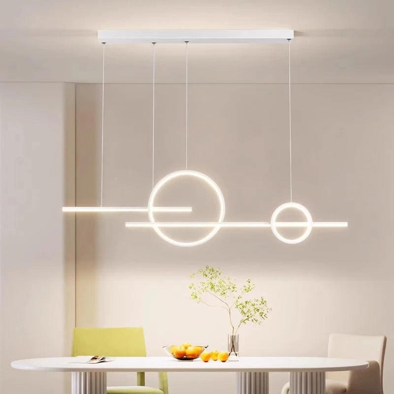 Modern LED Chandelier - Minimalist Pendant Light for Restaurant, Living Room & Bar