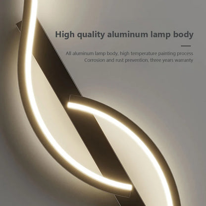 Moderne LED-wandlamp - Minimalistische striplamp