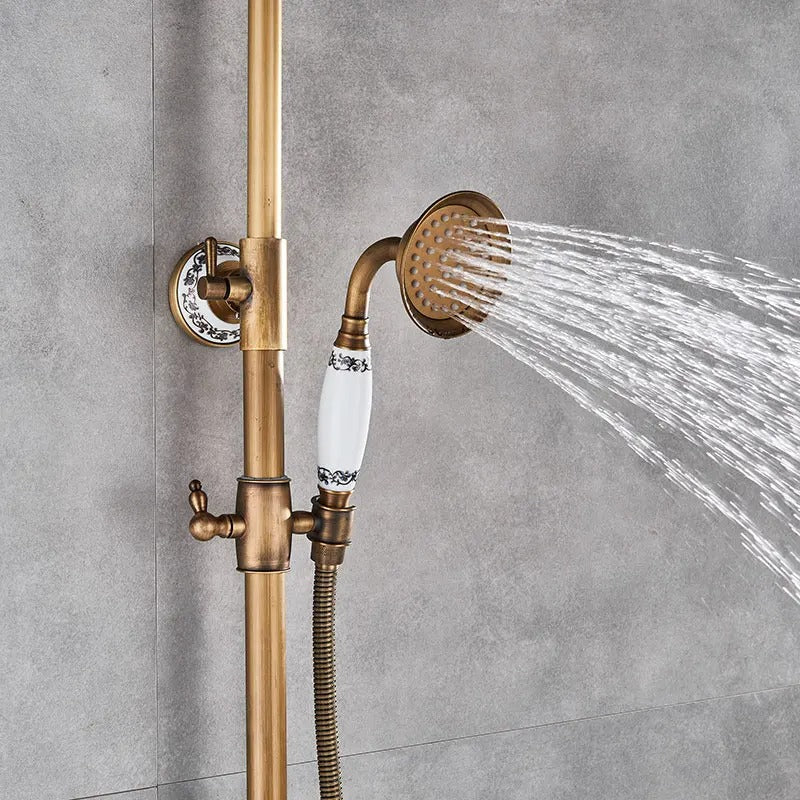 Rain Shower Brass Shower Faucet – Thermostatic Adjustable