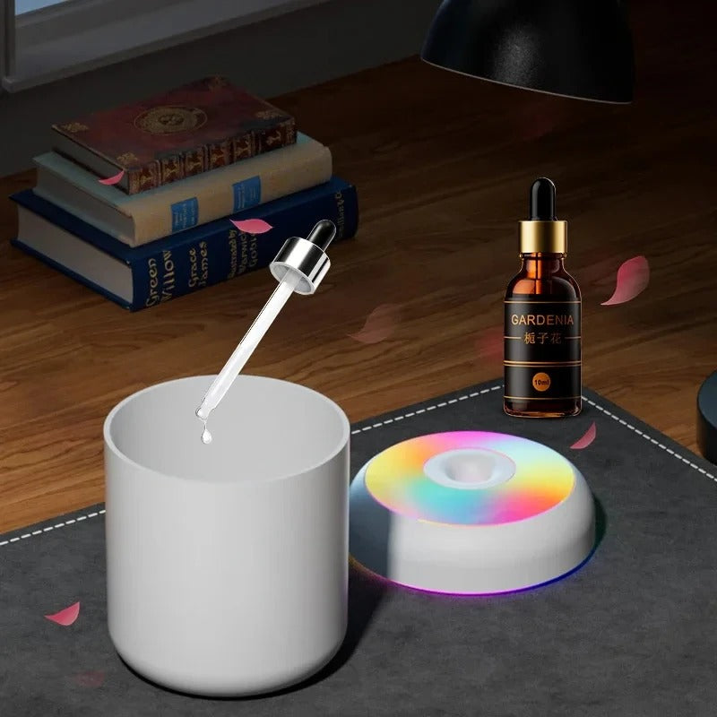 180ML Mini Air Humidifier USB Electric Aroma Diffuser Essential Oil Purifier Aromatherapy Mist Maker Lights For Car Home Bedroom