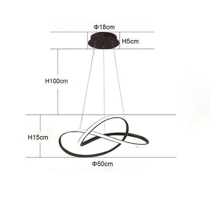 Moderne Scandinavische hanglamp – Klaverontwerp