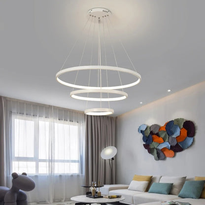Modern LED Pendant Lamp multiple Rings