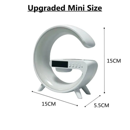 All-in-One Wireless Charger with Speaker, LED + Clock