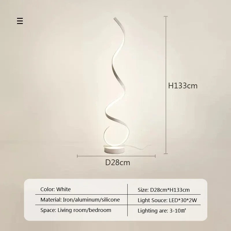 Staande lamp woonkamer design - Moderne LED vloerlamp