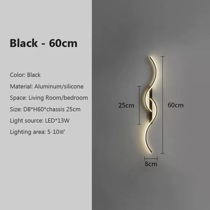 Moderne LED-wandlamp - Minimalistische striplamp