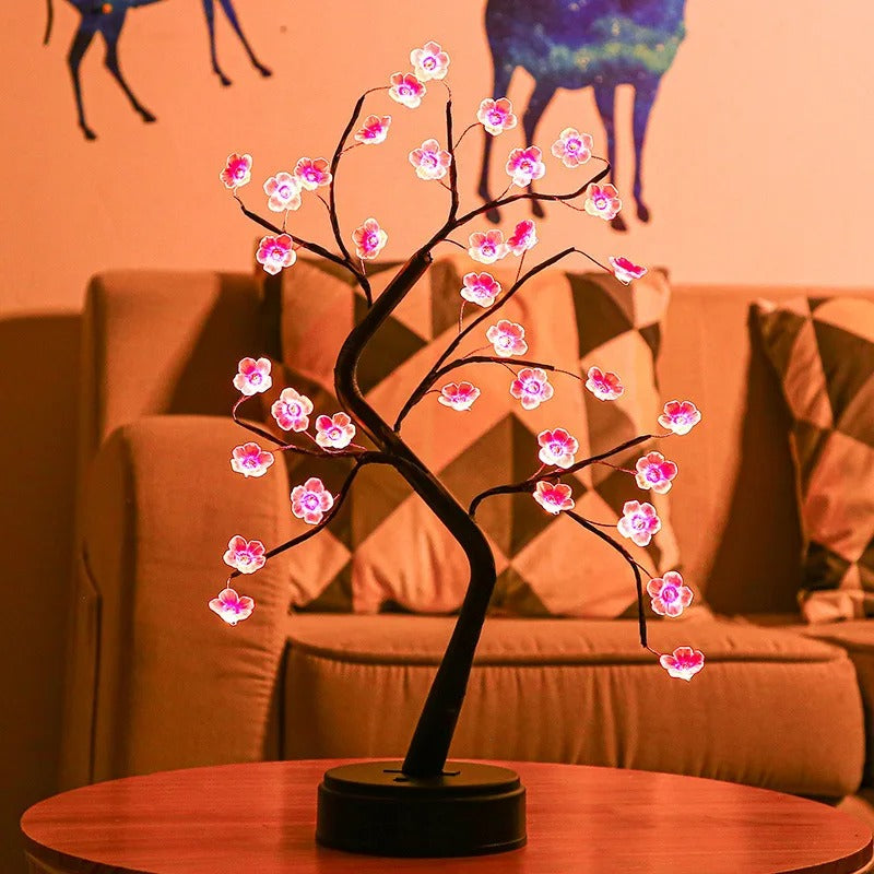Kirschblüten-LED-Nachtlicht mit USB-Anschluss