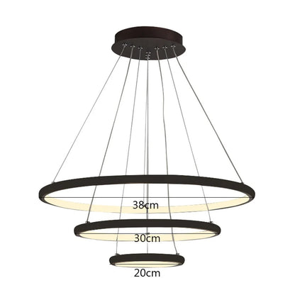 Modern LED Pendant Lamp multiple Rings