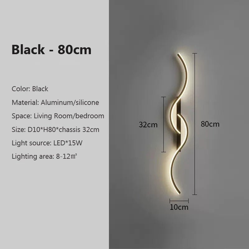 Moderne LED-wandlamp - Minimalistische striplamp
