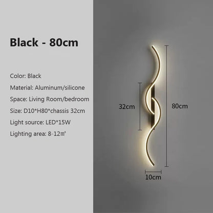 Moderne LED-wandlamp - Minimalistische striplamp