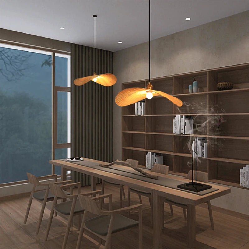 Modern Asian Handmade Bamboo Weaving pendant lamp. - Act Design Shop