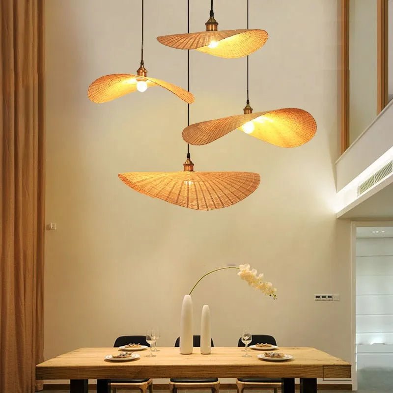 Modern Asian Handmade Bamboo Weaving pendant lamp. - Act Design Shop