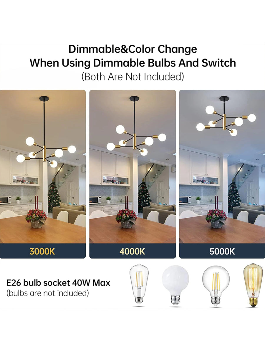 Modern Sputnik LED Chandelier – Pendant Lamp - Act Design Shop