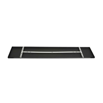 Plafondplaat voor lampen 140 x 25 cm - zonder gaten - zwart - Act Design Shop