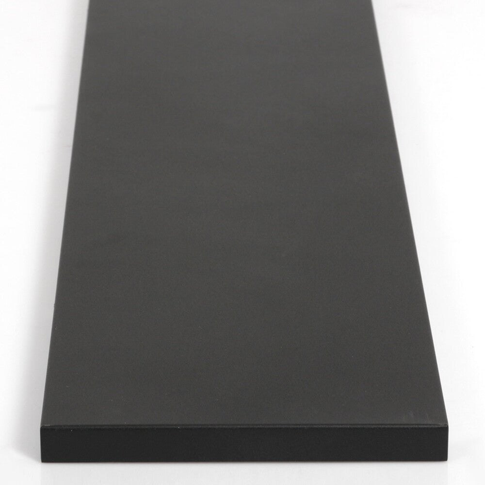 Plafondplaat voor lampen 140 x 25 cm - zonder gaten - zwart - Act Design Shop