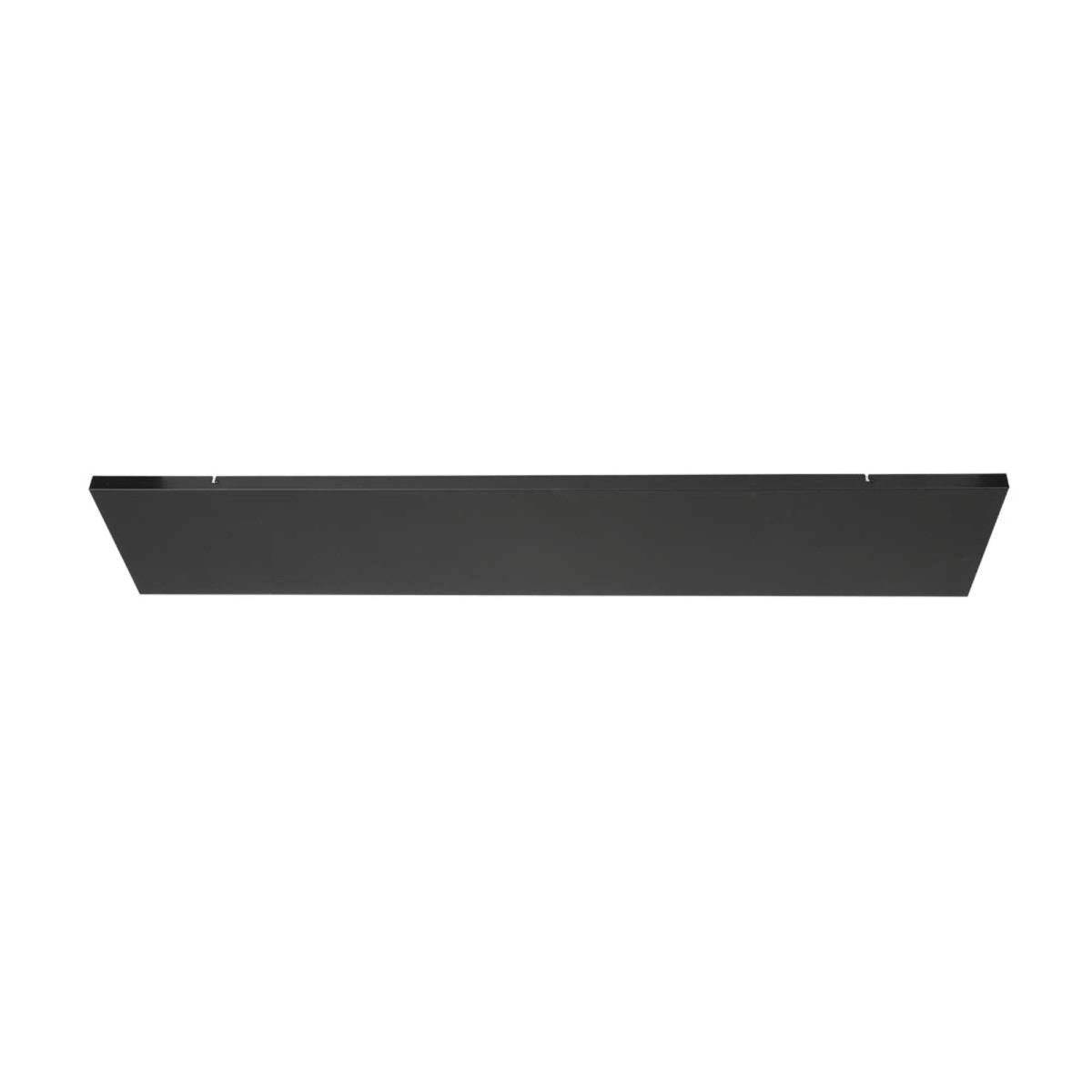 Plafondplaat voor lampen 140 x 25 cm - zonder gaten - zwart - Act Design Shop