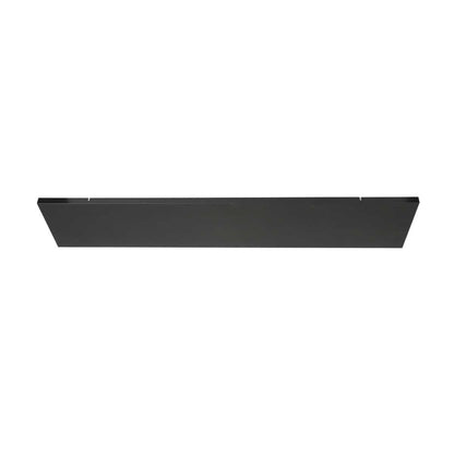 Plafondplaat voor lampen 140 x 25 cm - zonder gaten - zwart - Act Design Shop