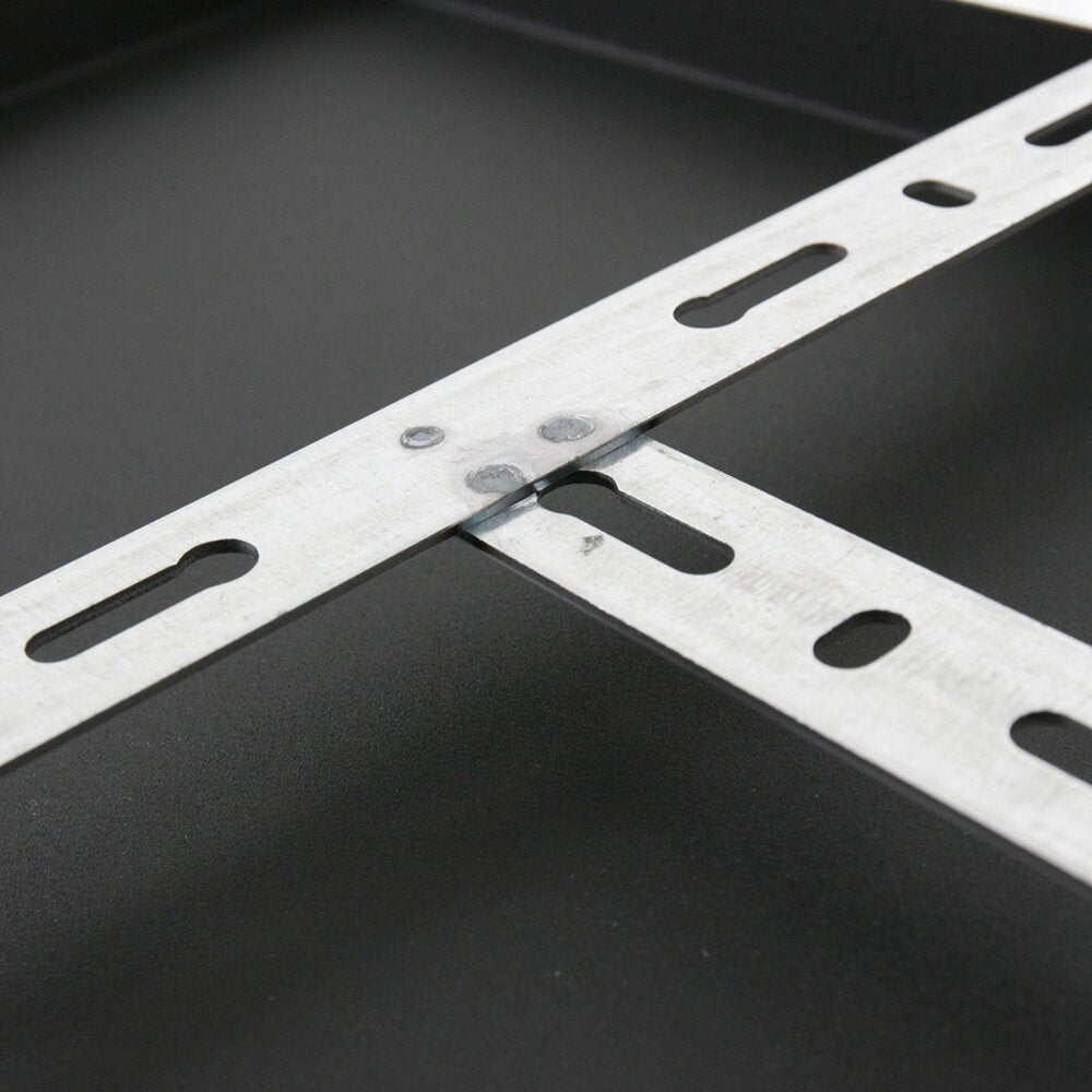 Plafondplaat voor lampen 140 x 25 cm - zonder gaten - zwart - Act Design Shop