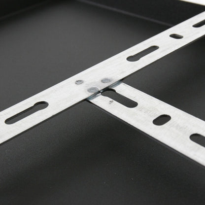 Plafondplaat voor lampen 140 x 25 cm - zonder gaten - zwart - Act Design Shop