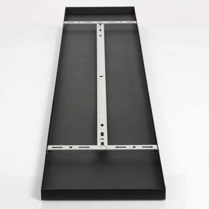 Plafondplaat voor lampen 140 x 25 cm - zonder gaten - zwart - Act Design Shop