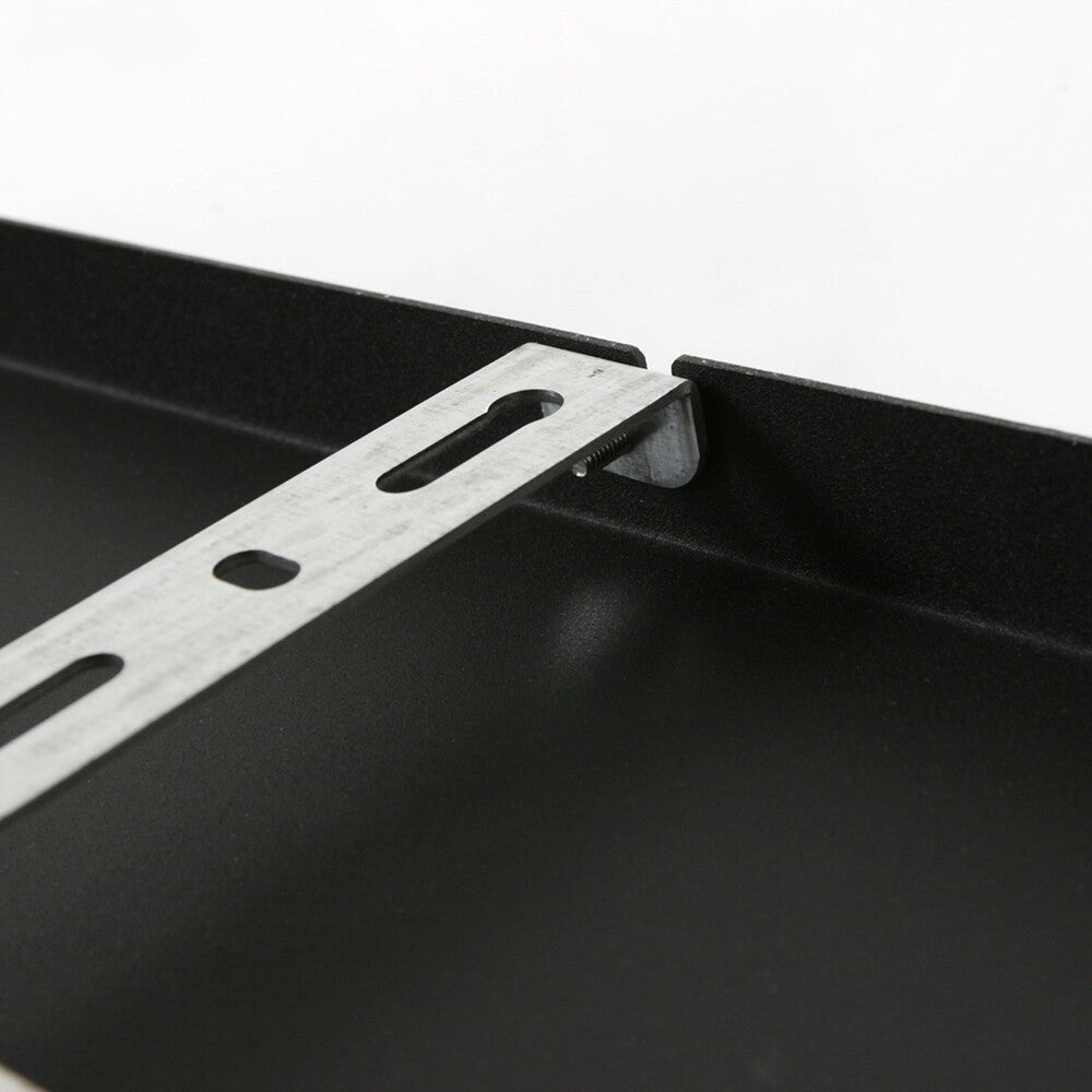 Plafondplaat voor lampen 140 x 25 cm - zonder gaten - zwart - Act Design Shop