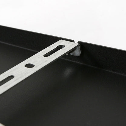 Plafondplaat voor lampen 140 x 25 cm - zonder gaten - zwart - Act Design Shop