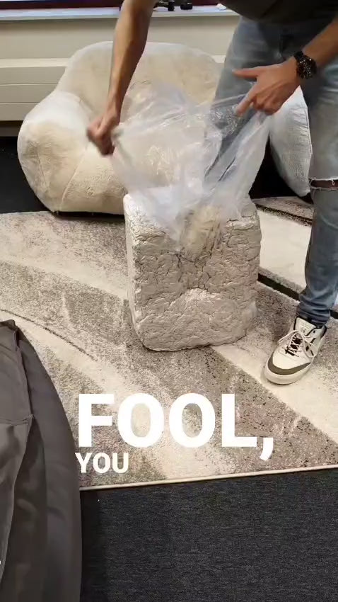 Wagrex - Fauteuil Hug Fluffy Teddy beanbag chair 4.0