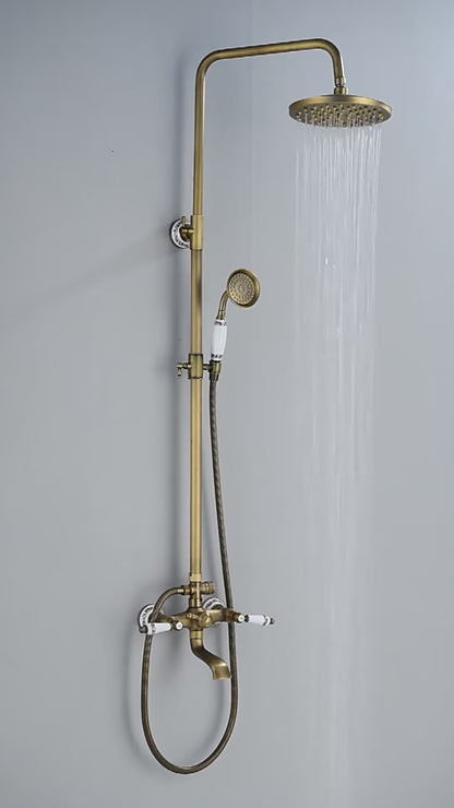 Rain Shower Brass Shower Faucet – Thermostatic Adjustable