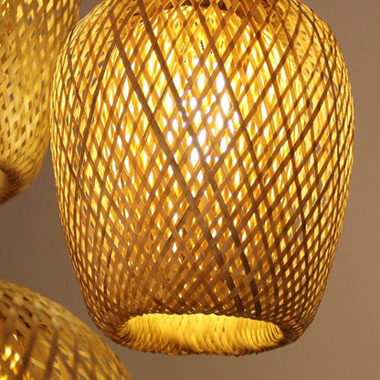 Rieten hanglampen woonkamer keuken badkamer hal entree - Act Design Shop