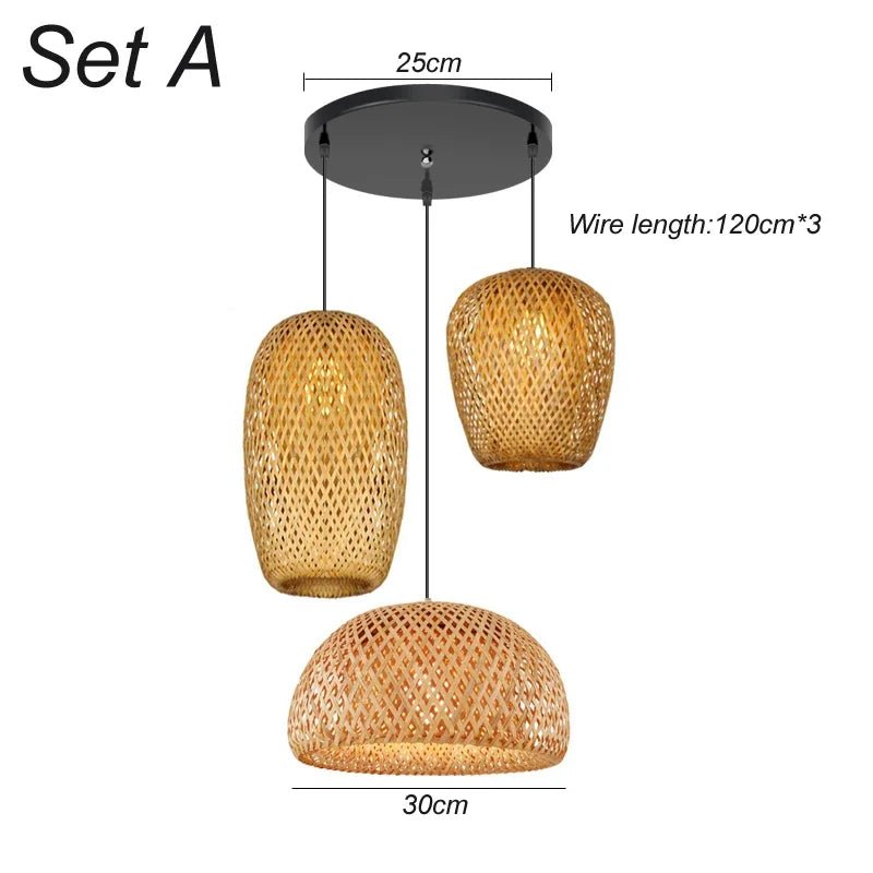 Rieten hanglampen woonkamer keuken badkamer hal entree - Act Design Shop