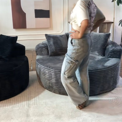 Zweisitzer-Sofa aus weichem Cord