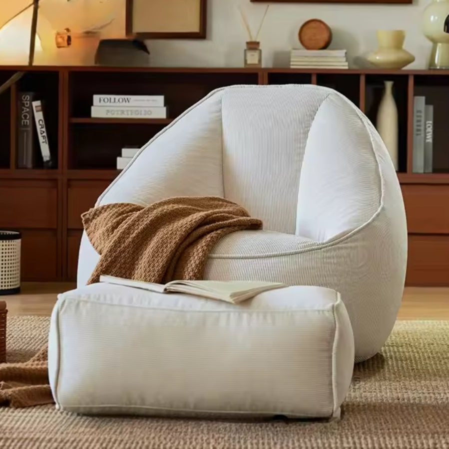 Beanbag pod chair corduroy