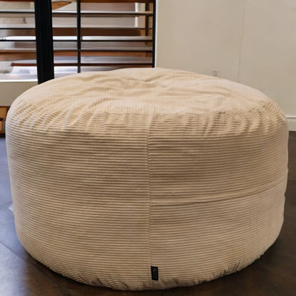 Big Mega XXL Sitzsack aus geripptem Stoff. Inklusive Schaumstofffüllung