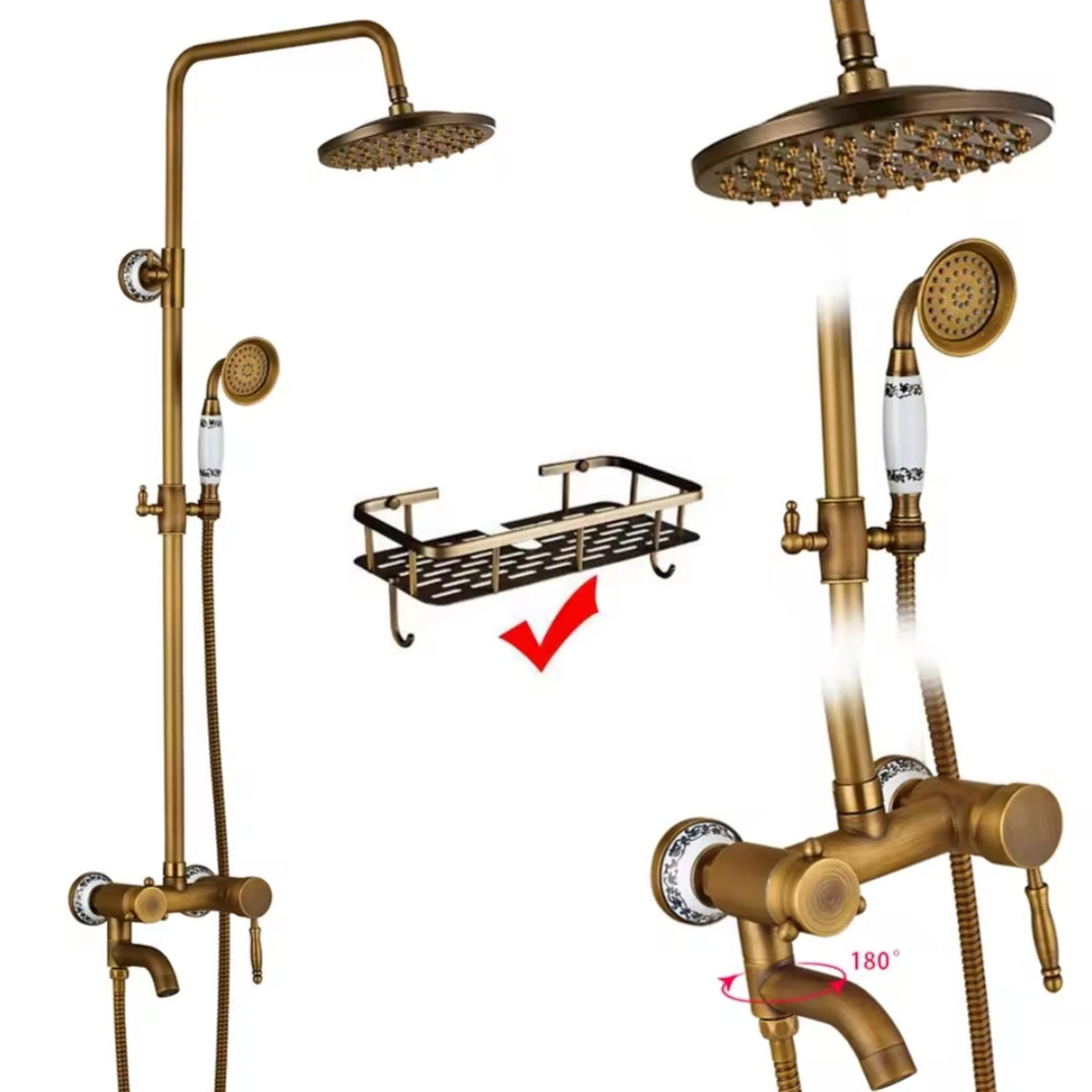 Rain Shower Brass Shower Faucet – Thermostatic Adjustable