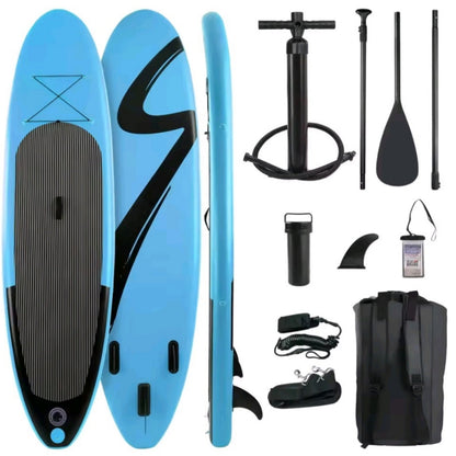 Inflatable SUP board with premium accessories and carrying strap