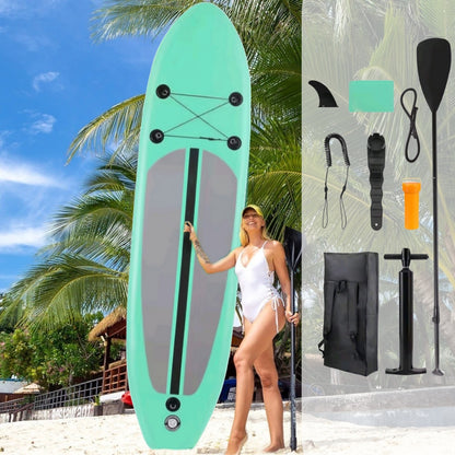 Inflatable SUP board with premium accessories and carrying strap