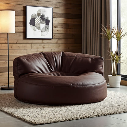 Beanbag Modern Round Retro-Leather